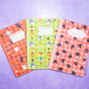 A5 Sticker Book | Cute | 30 pages | Reusable Sticker Collection Book | Kawaii Sticker Collector Gifts | Reusable Decal Note Book |Stationery