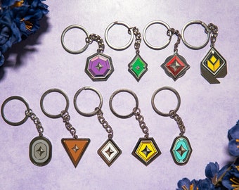 Valo Gun Buddies, Cute Keychain, Rank Keychains, Iron, Gold, Plat, Bronze, Silver, Diamond, Radiant buddies