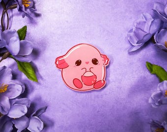 Lindos agarres con dijes Pkmn / agarre kawaii / agarres acrílicos / agarres acrílicos con brillo / agarres de animales kawaii / agarres resistentes / agarres lindos / Chansey