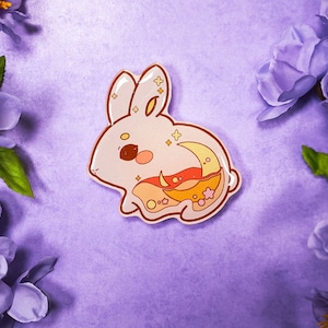 Cute Grips/ kawaii grip/ Acrylic grips/ glitter acrylic grips/ Animal kawaii/ sturdy grips/ Cute Grips/ Lunar rabbit