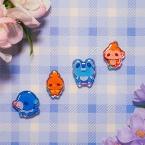 S3 Cute Animal Shoe Charms/ kawaii/ Acrylic/ Shiny acrylic/ Reflective