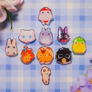 S8. Cute mythical Animal Shoe Charms/ kawaii/ Acrylic/ Shiny acrylic/ Reflective