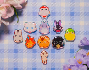 S8. Cute mythical Animal Shoe Charms/ kawaii/ Acrylic/ Shiny acrylic/ Reflective