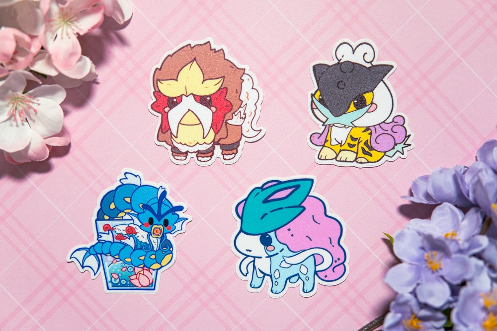 243, 244, 245 Raikou, Entei, Suicune Pan Stickers Pokemon · Splash's Pan  Stickers · Online Store Powered by Storenvy