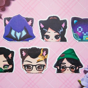 Valorant Sticker Waterproof/ UV light resistance/ Bumber car sticker/ Cute agent stickers/ Viper stickers/ gamer stickers/ Killjoy sticker