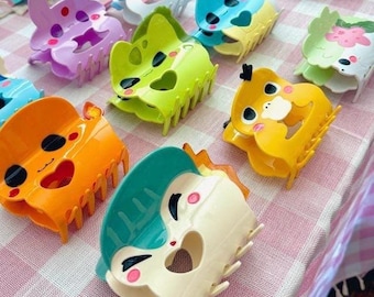 Fajne, słodkie, kawaii, pokemony, spinki do włosów, spinki do włosów z octanu, urocze spinki do włosów, latająca spinka do włosów, niesamowita spinka do włosów, trwała spinka z octanu