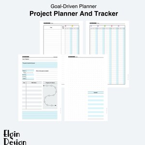 Printable Project Planner: Goal Setting, A4 A5 Letter Sizes (PDF)