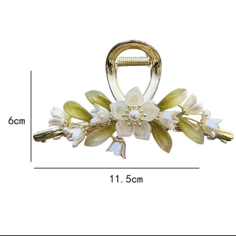 Lily of the Valley Hair Claw Flower Hair Claw Fairy Hair Etsy
