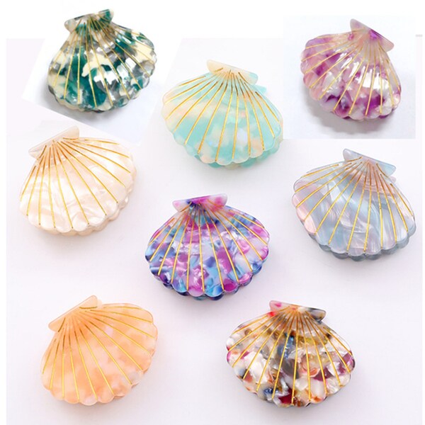 Seashell Hair Clip Etsy