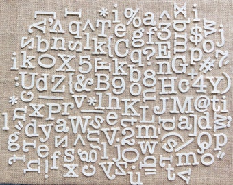 Alphabet Die Cut 1"| Filz Alphabet Die Cuts (100+ Stück), Montessori Wanddekor