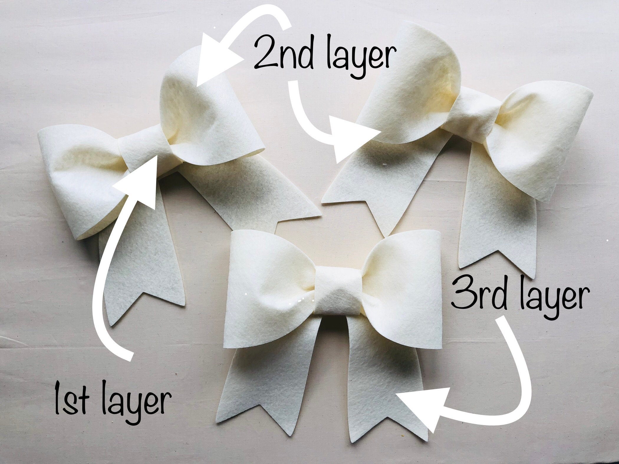 Bow Felt Mini Sticker Set, Planner Sticker Bow, Scrapbook Sticker ...