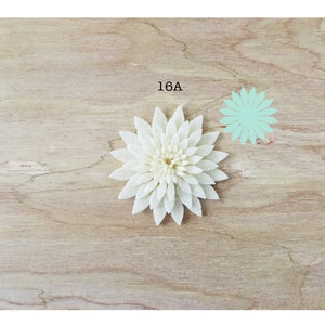 16 Petal Felt/Fleece Flower/ Succulent