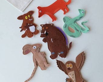 Gruffalo Felt Finger Puppets: Storytelling Set for Toddlers
