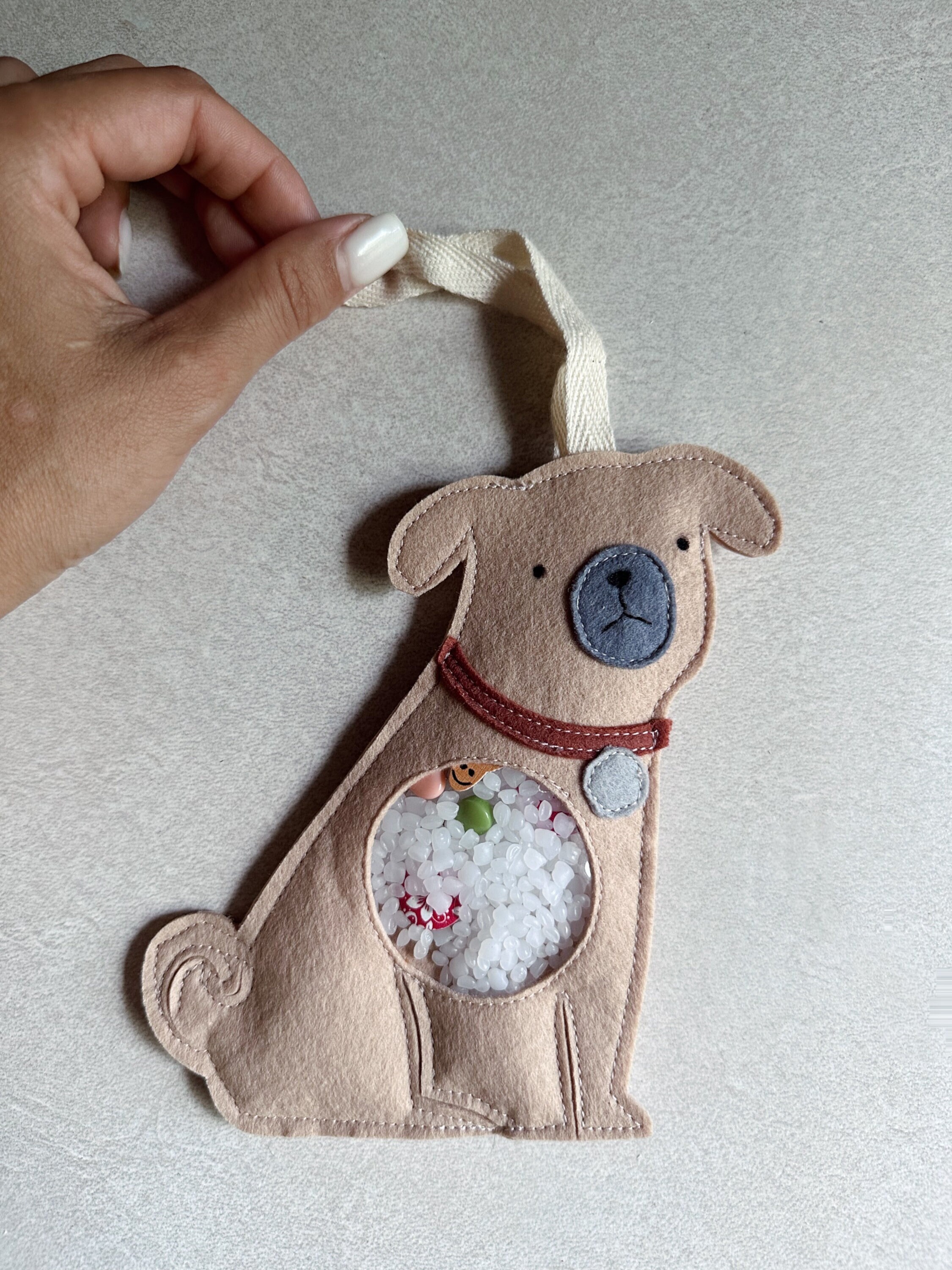 I Spy Bag Dog Pug Dog Toy Quiet Handmade Toy Sensory Toys 