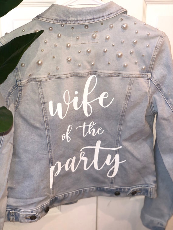 wife of the party jean jacket