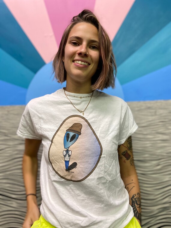 Hang Ten Nose Manual Alien T Shirt UK