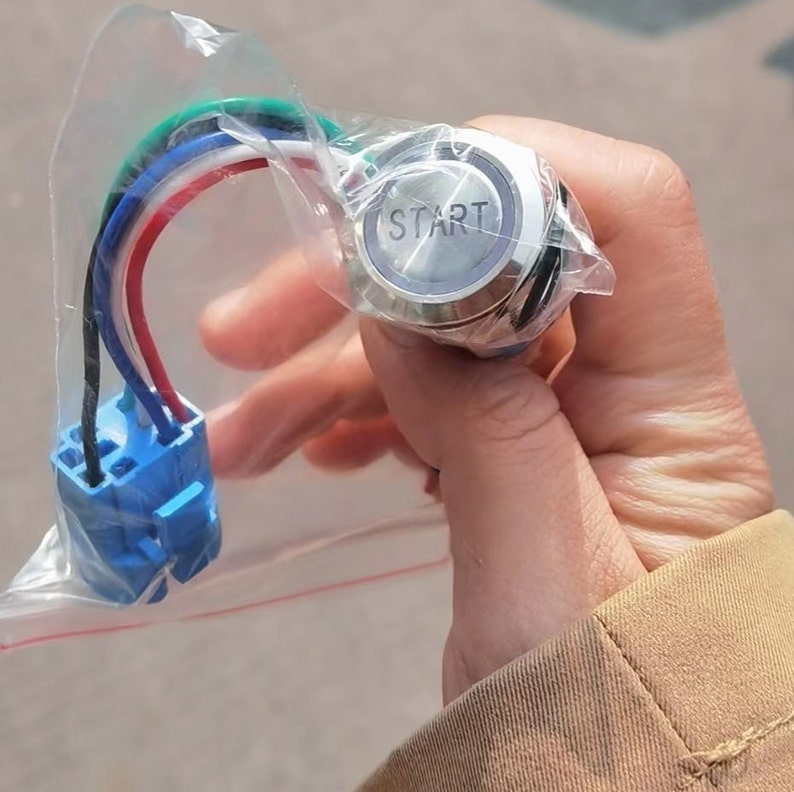 Custom Logo Push Button Switch: Two-color LED, Waterproof (16/19/22MM ...