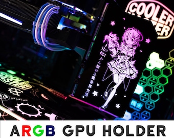 UpHere 5V 3PIN ARGB Supporto Per Scheda Grafica,Regolabile Supporto Per