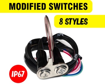 Electric Motorcycle Modification Kit: LED Pedal, Temp Fan, Combo Switch