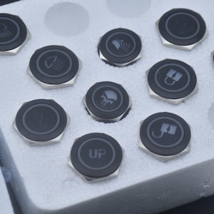 25mm Metal Push Button Switch: Illuminated, Momentary/Latching, Waterproof Car Start Stop Panel Mount