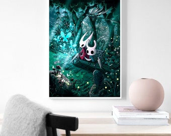 Hollow Knight Poster, Videospiel Poster, Spiel Poster, Raumdekoration Dekoration Kunst Poster Rahmenlos