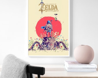 The Legend of Zelda Breath of the Wild Game poster canvas poster, muurschildering, kunstposter, huisdecoratie, speler kamer decoratie
