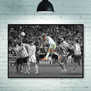 Sergio Ramos Poster, Real Madrid Poster, 2014 Champions League Poster, Football Poster, room decoration Home Decoration Frameless
