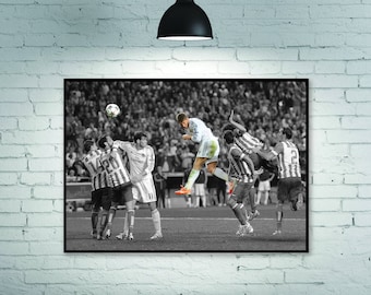 Sergio Ramos-poster, Real Madrid-poster, poster Champions League 2014, voetbalposter, kamerdecoratie woondecoratie frameloos