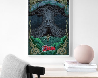 Legend of Zelda Ocarina of Time game poster canvas poster, mural, art poster, home decoration, player room decoration