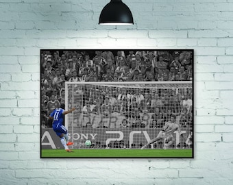 Affiche de Didier Drogba, affiche de la Ligue des champions de Chelsea 2012, affiche de football, décoration de la chambre, décoration de la maison, affiche d'art sans cadre