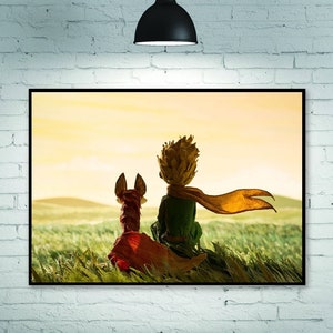 Il Piccolo Principe Cartoon poster Decorazione murale Decorazione domestica Arte Poster Senza cornice