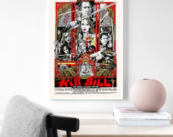 Kill Bill Poster, Movie Poster, Film Poster, Room Decoration Home Decoration Art Poster Frameless