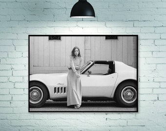 Affiche d'art Stingray de Joan Didion, affiche en noir et blanc, décoration de chambre, décoration d'intérieur, affiche d'art sans cadre