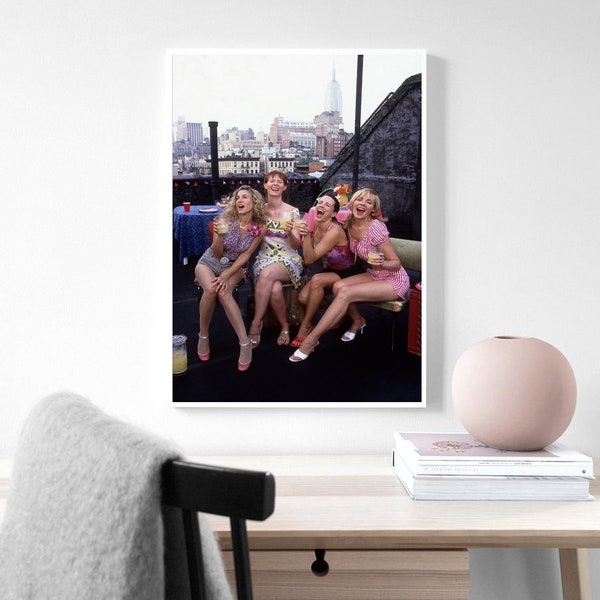 Sex and the City -TV series poster black and white poster, Room Decoration Home Decoration Art Poster Frameless