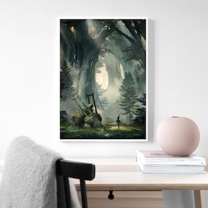 Nier Automata Poster, Game Poster, room decoration Home Decoration Art Poster Frameless