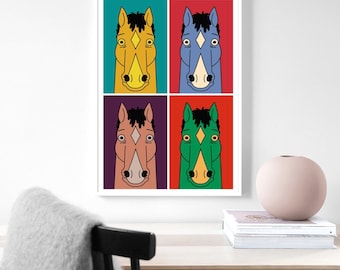 BoJack Horseman Poster Wanddecoratie Home Decoration Art Poster Frameless
