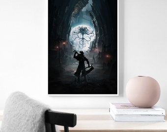 Bloodborne poster cover Game poster, woondecoratie, muurschildering, Art Poster Frameless