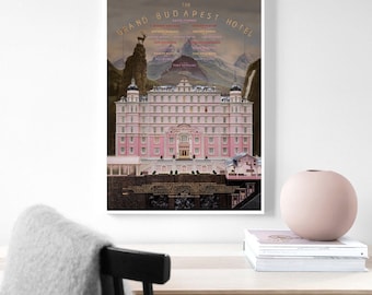 The Grand Budapest Hotel poster, filmposter, filmposter, kamerdecoratie woondecoratie kunstposter frameloos