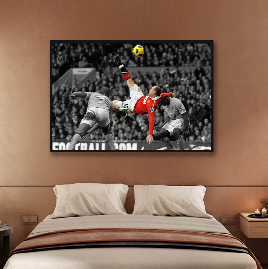 Wayne Rooney Poster, Football Poster, Bicycle Kick, Manchester United ...