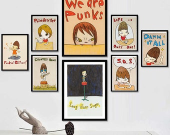 Nara Yoshitomo Printmaking Series poster Wall decoration Home Decoration Art Poster Frameless