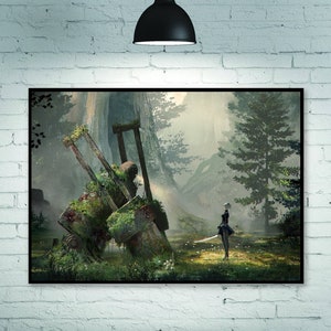 Nier Automata Poster Game Poster Leinwand Poster, Wandbild, Kunstposter, Wohndekoration, Spielerzimmer Deko