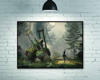 Nier Automata poster Game poster canvas poster, muurschildering, kunst poster, home decoratie, speler kamer decoratie