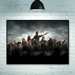 the walking dead all out war TV series poster Wall decoration Home Decoration Art Poster Frameless