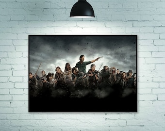 de wandelende dood all out oorlog TV-serie poster Wanddecoratie Home Decoration Art Poster Frameless
