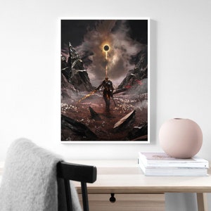 Soul of Cinder (Dark Souls 3) Poster Cover Game Poster Canvas Poster, Wandbild, Kunstposter, Wohndekoration, Spielerzimmer Deko