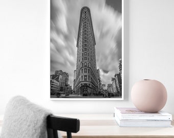 New York City Flatiron Building Poster stampato americano stampato minimalista casa poster da parete decoro senza cornice