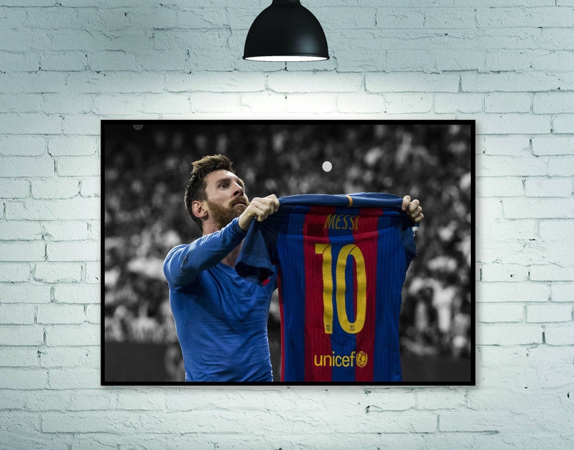 Lionel Messi Poster, Football poster, Messi Best Goal Celebration, Messi Iconic Celebration, room decoration Home Decoration Frameless