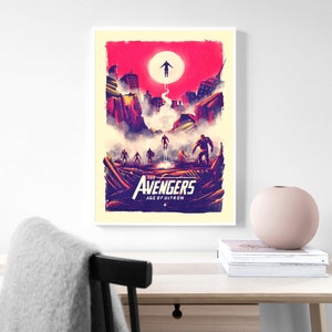 Vengadores: póster de la era de Ultron, póster de película, póster de película, decoración de habitación, decoración del hogar, póster de arte sin marco