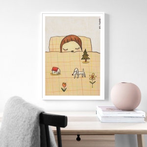 YOSHITOMO NARA - Dream Time poster Wall decoration Home Decoration Art Poster Frameless