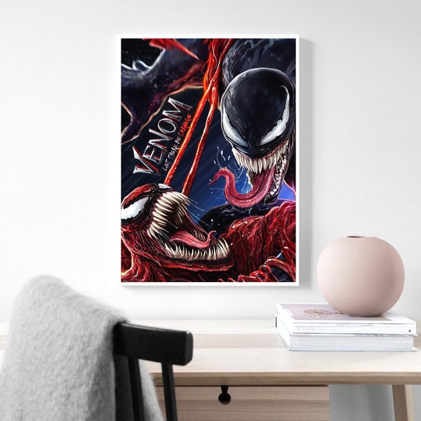 Venom Poster, Venom: Let There Be Carnage Poster, Movie Poster, Film Poster,  room decoration Home Decoration Art Poster Frameless